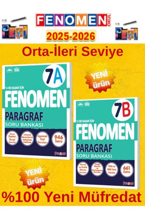 7.Sınıf Paragraf Ab Fenomen Video Çözümlü Soru Bankası+Android Kalem