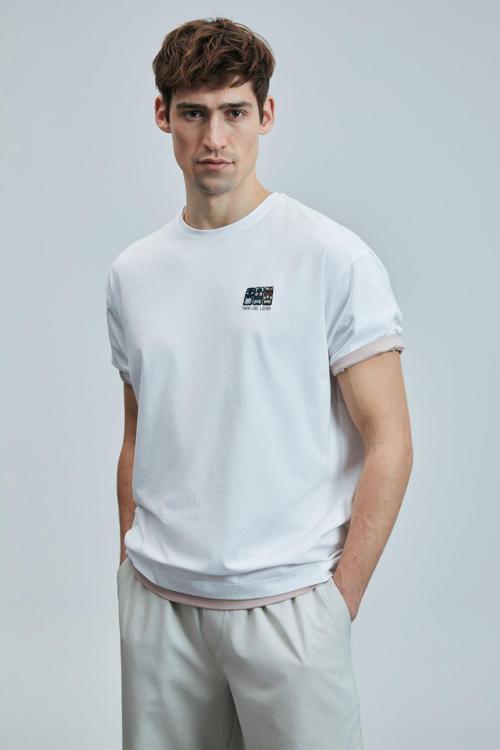 111020248 Mask Modern Grafik T- Shirt Erkek Tişort