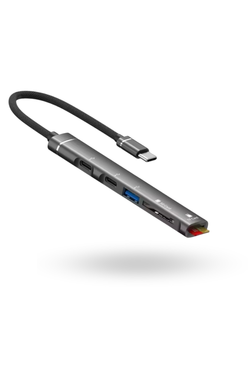 Büro Ev Ofis Cihazları için UsbC-5HUB Card Reader