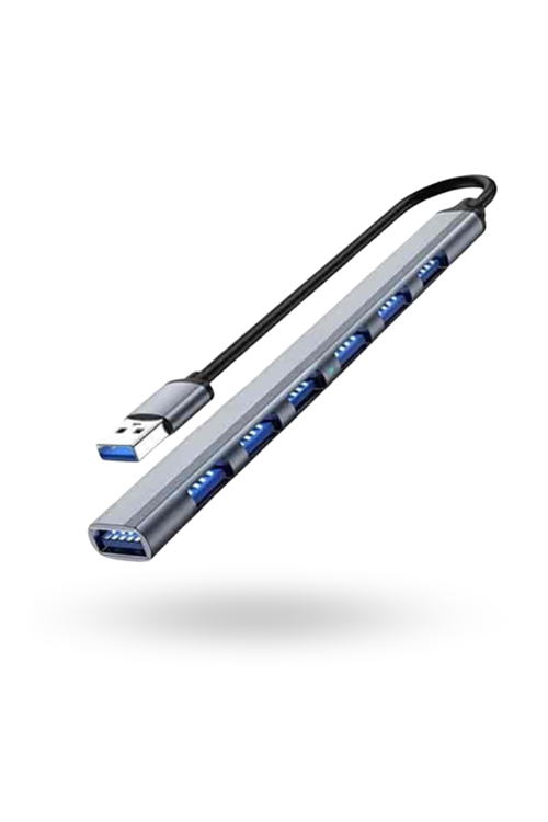 Büro Ev Ofis Cihazları için Usb-7HUB Metal Dağıtıcı