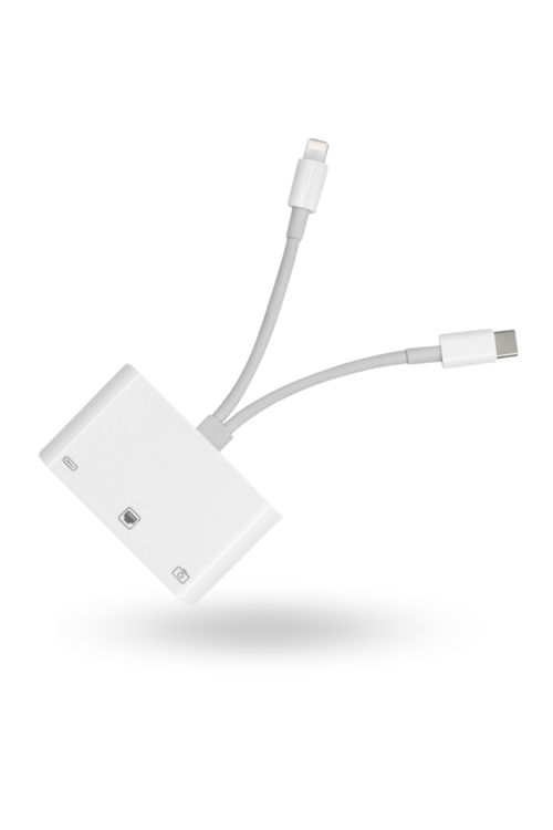 Büro Ev Ofis Cihazları için Ios-UsbC-Ethernet-Cam Çevirici Adaptör