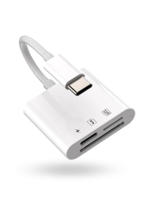 Büro Ev Ofis Cihazları için UsbC-3HUB Hafıza Card Reader