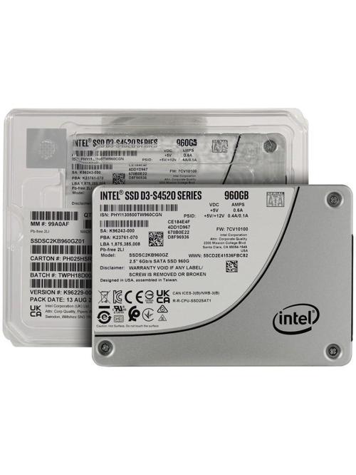 İNTEL 960GB Sata 2.5" SSD Harddisk SSD DC4500 Series (SSDSC2KB960G7)
