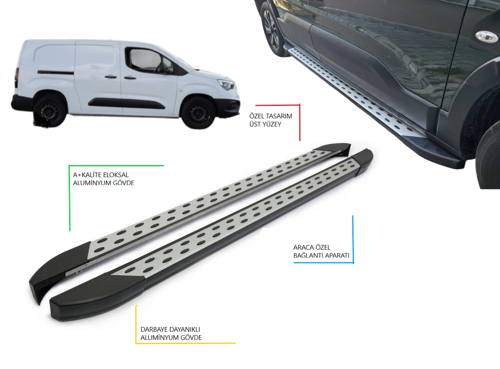 COMBO E CARGO XL PANEL VAN UZUN ŞASE NOKTALI YAN BASAMAK 2019 2020 2021 2022 2023 2024 2025 2026 2027