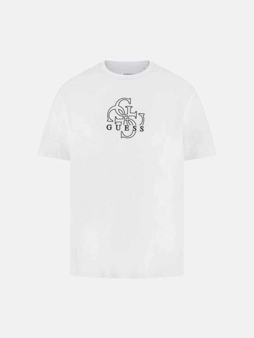 Quattro Erkek Beyaz Regular Fit T-Shirt M5BI76I3Z14-G011