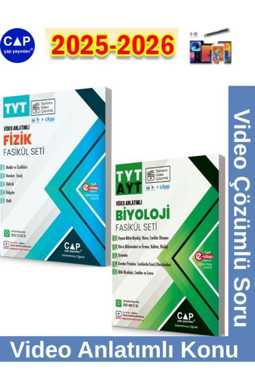 2025-2026 Müfredat Tyt Fizik-Tyt Ayt Biyoloji Video Anlatımlı-Video Çözümlü Fasikül Seti+Kalem