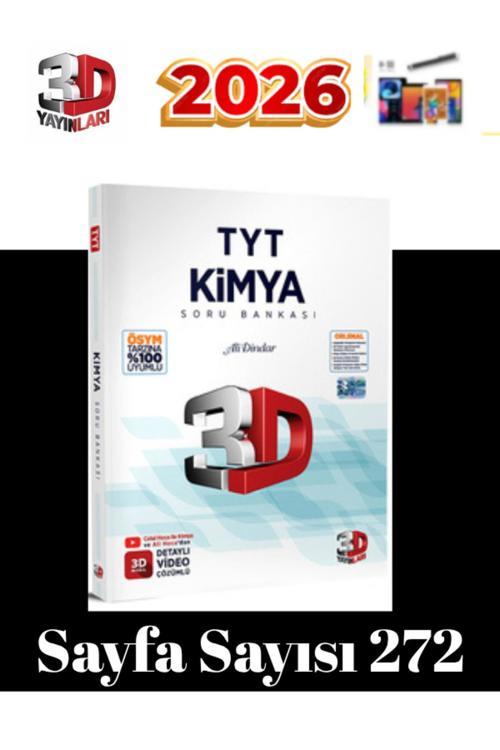 3D Yayınları 2025-2026 Tyt Kimya Video Çözümlü Soru Bankası