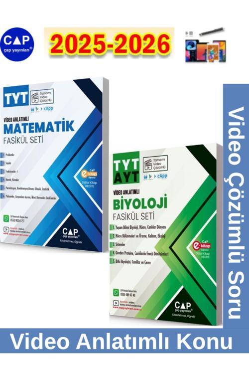 2025-2026 Müfredat Tyt Matematik-Tytayt Biyoloji Video Anlatımlı-Video Çözümlü Fasikül Seti