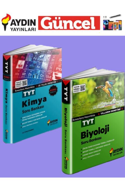 Aydın Yayınları 2025 Tyt Kimya-Biyoloji Soru Bankası Seti+Tablet Kalemi