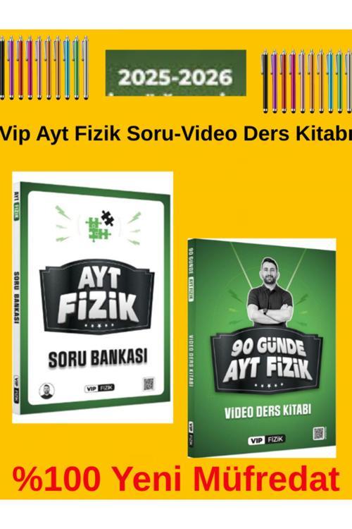 2025-2026 Yks Vip Fizik Ayt Fizik Soru Bankası -90 Günde Video Ders Notu Seti+Dokunmatik Kalem