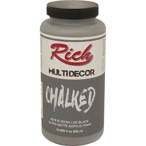 Multi Decor Chalked Akrilik Boya 500 cc. 4576 İS SİYAHI