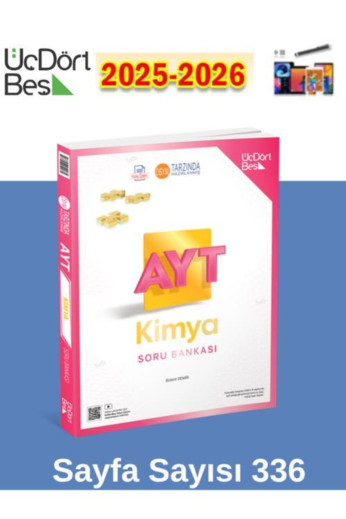 2026 345 - Ayt Kimya Soru Bankası - Güncel Baskı+Dokunmatik Kalem