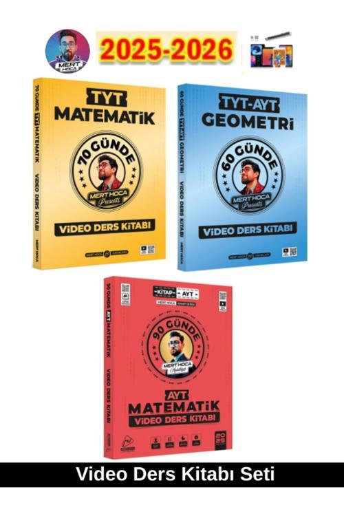 2026 70 Günde Tyt Mat-25-26-90 Günde Ayt Mat-2026 60 Günde Tyt-Ayt Geo. Video Ders Kitabı Seti+Kalem