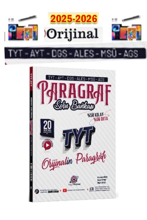 Orijinal Yayınları Tyt Paragraf Mikro Soru Bankası+Android Kalem