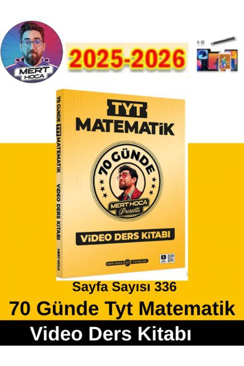 2026 70 Günde Tyt Matematik Video Ders Kitabı Mert Hoca+Android Kalem(Yeni Ürün)