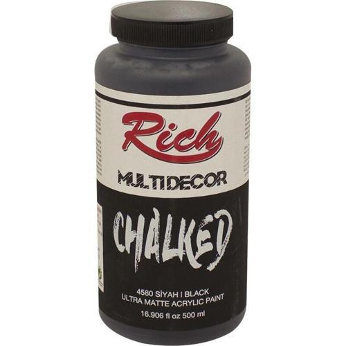 Multi Decor Chalked Akrilik Boya 500 cc. 4580 SİYAH