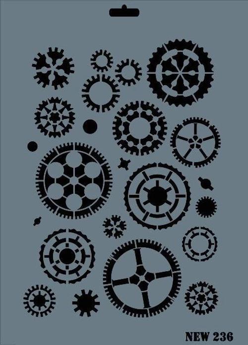 Stencil Boyama Şablonu 25x35 cm. NEW-236