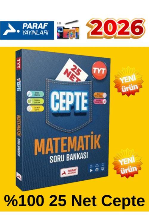 Paraf Yayınları 2025-2026 Tyt Matematik 25 Net Cepte Soru Bankası+Android Kalem