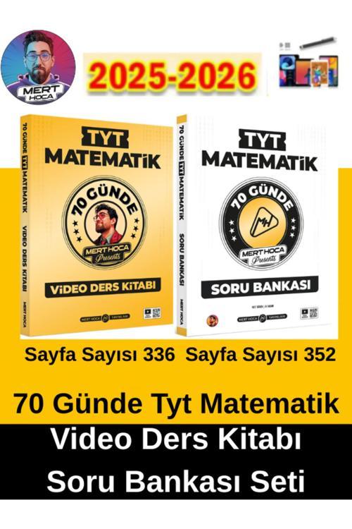 2026 Mert Hoca Tyt 70Günde Matematik Video Ders Kitabı Ve Tyt Matematik Soru Bankası Seti+Yeni Ürün