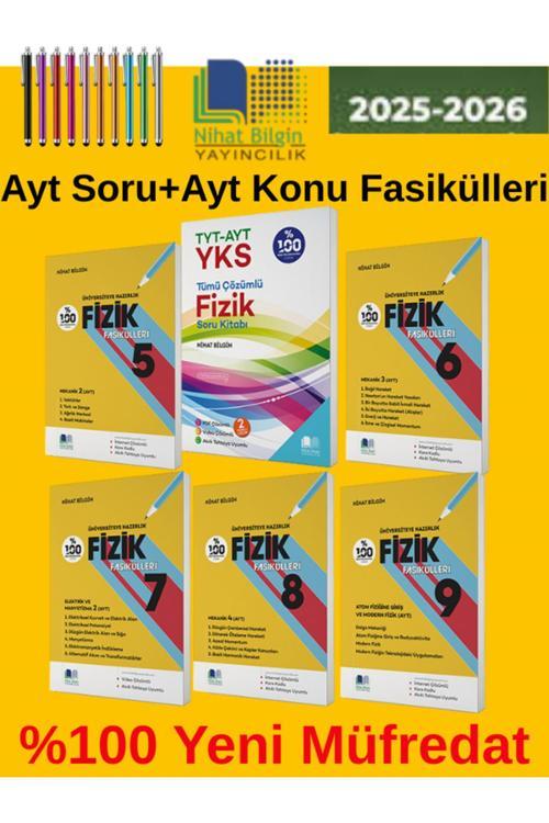 2026 Nihat Bilgin Tytayt Fizik Soru+Ayt Fizik Konu Fasikülleri (6Kitap)
