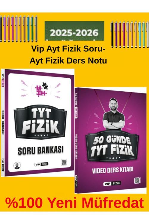Vip Fizik Yks 2025-2026 Tyt Fizik Soru Bankası -Video Ders Notu Seti+Android Kalem