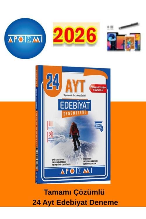 25-26 Apotemi Yayınları Ayt Edebiyat 24 Çözümlü Deneme+Android Kalem