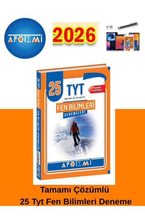 25-26 Apotemi Yayınları Tyt Fen Bilimleri 25 Deneme+Android Kalem