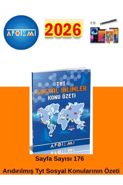 25-26 Apotemi Yayınları Tyt Sosyal Bilimler Konu Özeti+Android Kalem