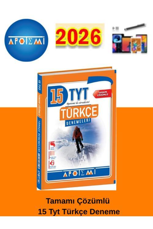 25-26 Apotemi Yayınları Tyt Türkçe 15 Deneme+Android Kalem