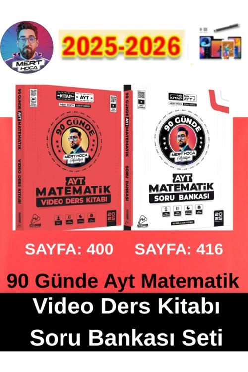 25-26 Mert Hoca 90 Günde Ayt Matematik Video Ders Kitabı Ve Ayt Matematik Soru Bankası Seti