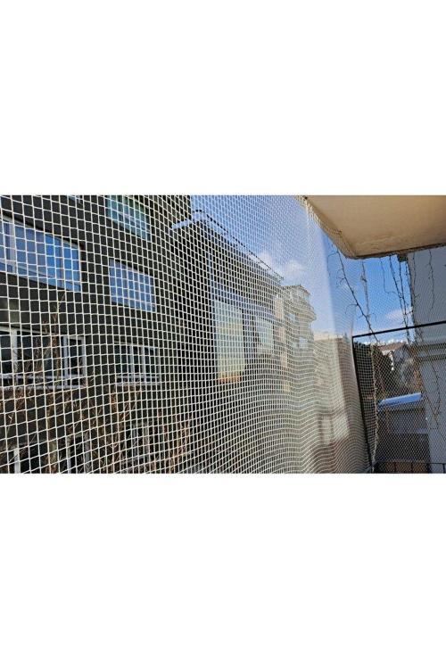 Kedi Flesi 2,50 x 4 Metre Kuş Önleme Ağı ip halat kanca dubel Sık Dokuma Montaj Malzemeli