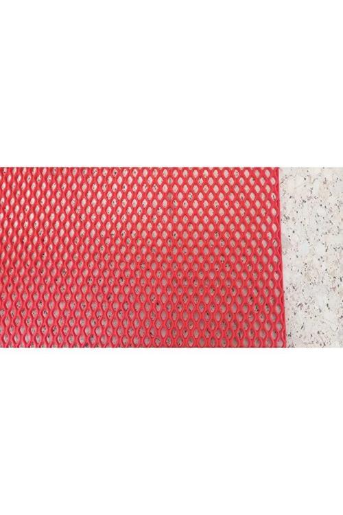 PVC PASPAS 120 X 500 CM KIRMIZI BANYO KAYMAZ YER ZEMİN MATI S-MAT ZİNCİR DESEN