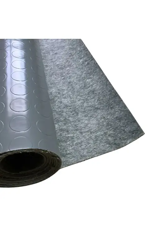 Para Desenli muşamba 2 x 6 metre GRİ Keçeli Paralı Muşamba Zemin Oto Taban Döşemesi