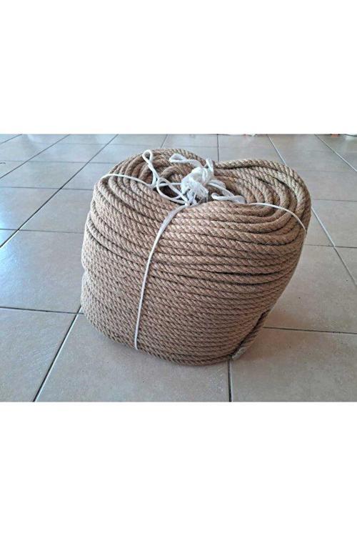 JÜT HALAT 25 METRE HASIR HALAT 8 MM KENDİR HALAT İP DEKORATİF JÜT DOĞAL HALAT