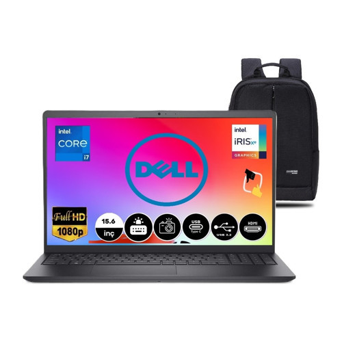 Inspiron 3520 Intel Core I7-1255U 16GB 1tb SSD 15.6" Fhd 120 Hz Windows 11 Pro Taşınabilir Bilgisayar+Snertechçanta
