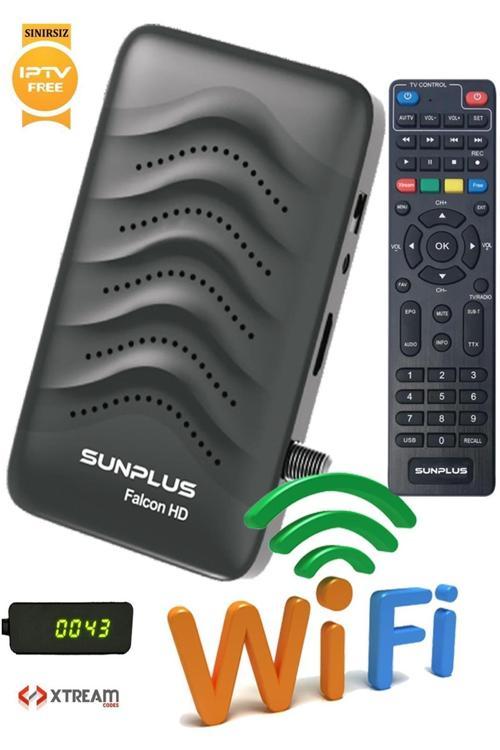Falcon Çanaklı-Çanaksız Wi-Fi Dahil Full HD Sınırsız Sinema Paketli Uydu Alıcısı