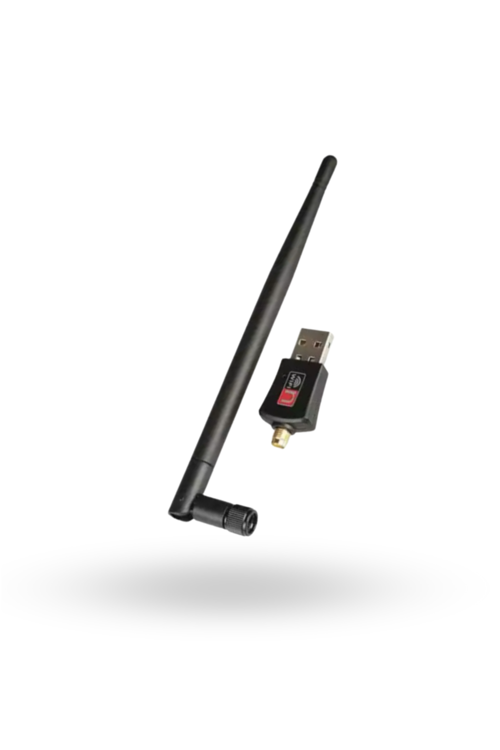Büro Ev Ofis Cihazları için 5DBI 2.4GHZ WiFi Usb Adaptör