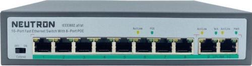 NT-PS08-120 8 Port Poe + 2 Port Uplink 250 Metre 120W Poe Switch