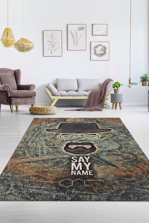 Adımı Söyle Film Desenli Halı Breaking Bad Film Halısı Renkli Dokulu Film Serisi Halı