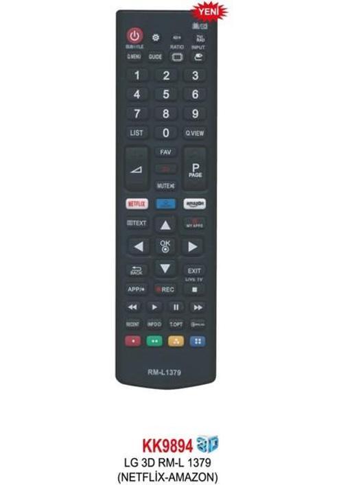 3D Rm-L 1379 (Netflix-Amazon) LCD Kumanda