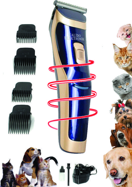 Şarjlı Kablosuz Kedi Köpek Tıraş Makinesi Evcil Hayvan Tüy Kesme Traş Makinesi Petshop Kuaför Hk-300