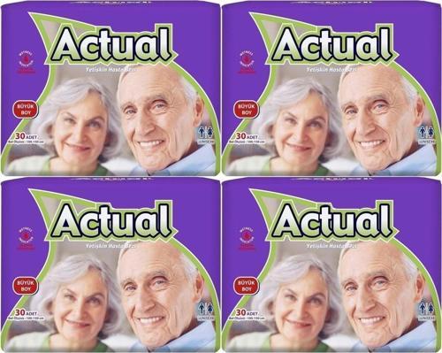 Yetişkin Hasta Bezi Bel Bantlı L-büyük 120 Adet (4pk*30)