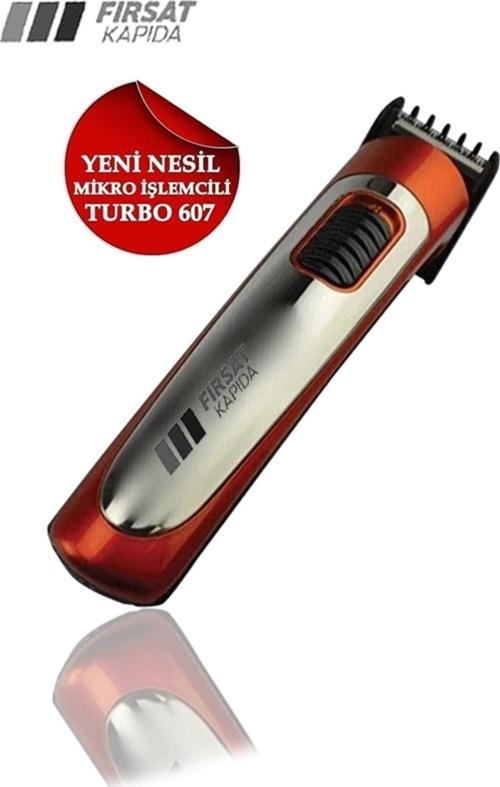Turbo 607 Profesyonel Traş Makinesi Şarjlı Sakal Ense Tıraş Makinası