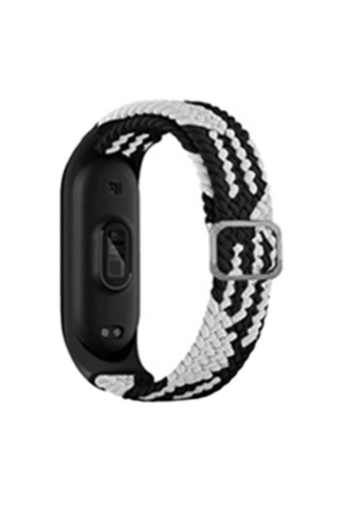 Xiaomi Mi Band 6 Star Kordon - Siyah-Beyaz