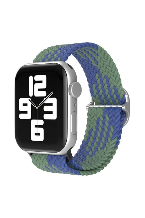 Apple Watch 38mm Star Kordon - Yeşil-Lacivert