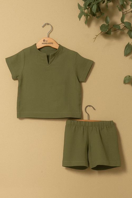 Bebek, Çocuk Alt Üst Takım % 100 Pamuk Müslin Takım