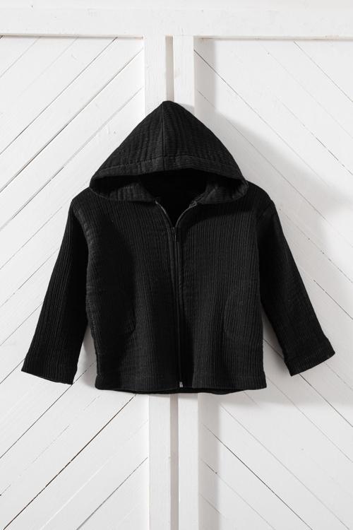 Müslin Çocuk Kapüşonlu Ceket