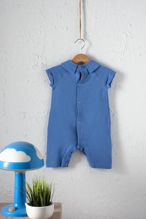 Bebek Müslin Çıtçıtlı Tulum, Rahat Kalıp