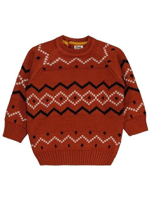 Nord Etnik Örğü 6-18 Ay Kazak - Turuncu6-9 Ay