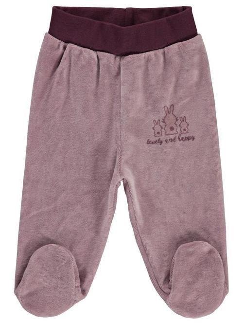 Tavşanlar Baskılı 1-6 Ay Tek Alt Bebe - Lila6-9 Ay
